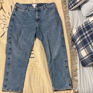 Mom Blue Denim Jeans